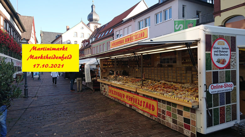 Nächster Standplatz Marktheidenfeld Martinimarkt 17.10.2021