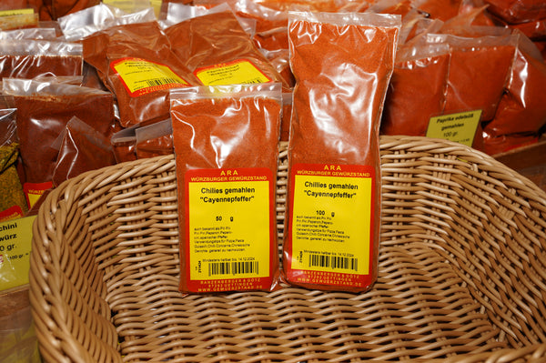Chilies gemahlen, Cayennepfeffer