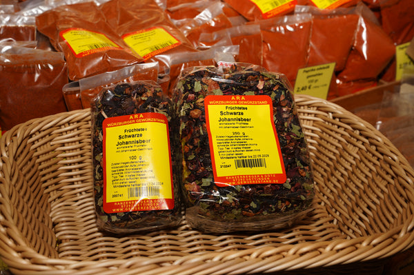 Schwarze Johannisbeer aromatisierter Früchtetee